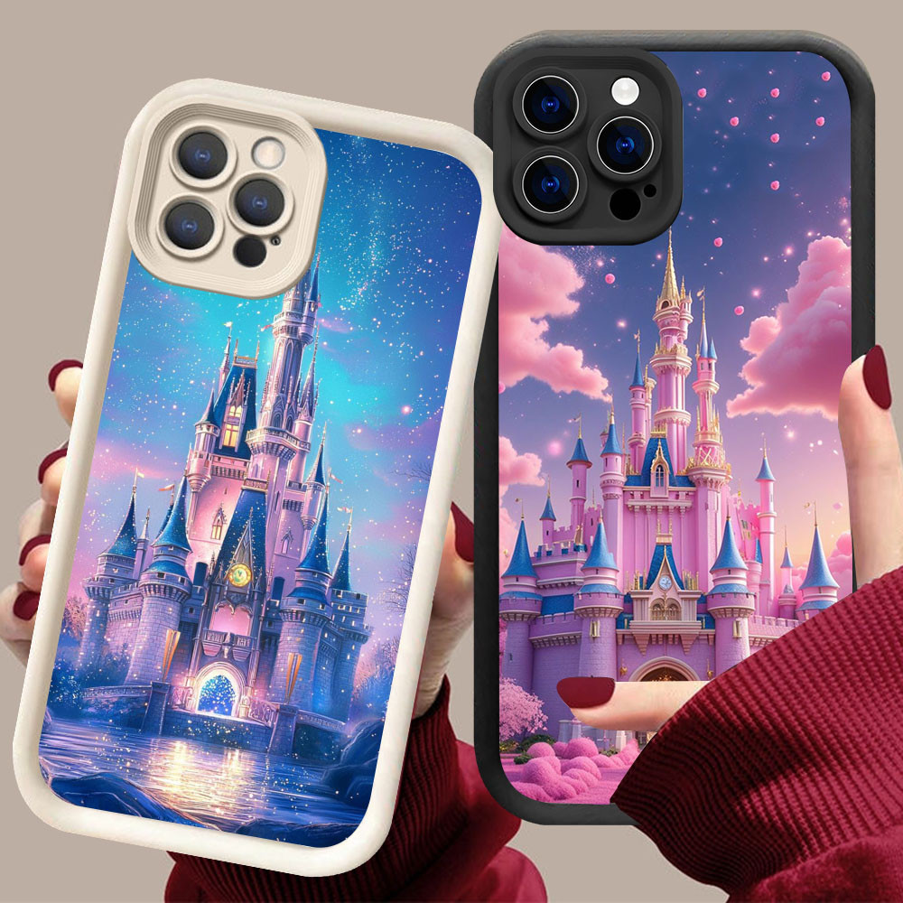 YZ-98Disney Castle Cool Casing สําหรับ iPhone 14 15 Pro Max