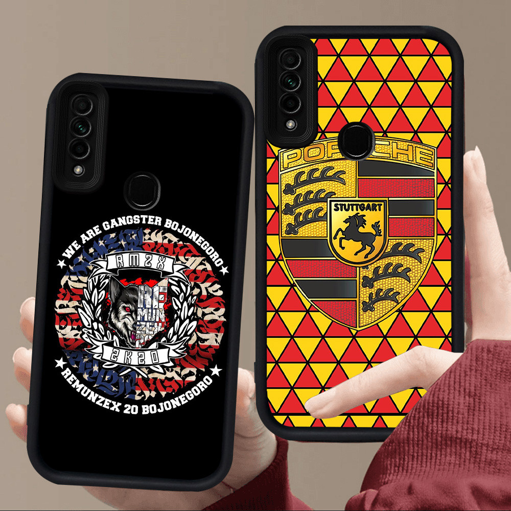 E85 ยี่ห้อโลโก้สําหรับซิลิโคนสีดํา OPPO A31 A53 F15 A91 A53S A33 Reno 3