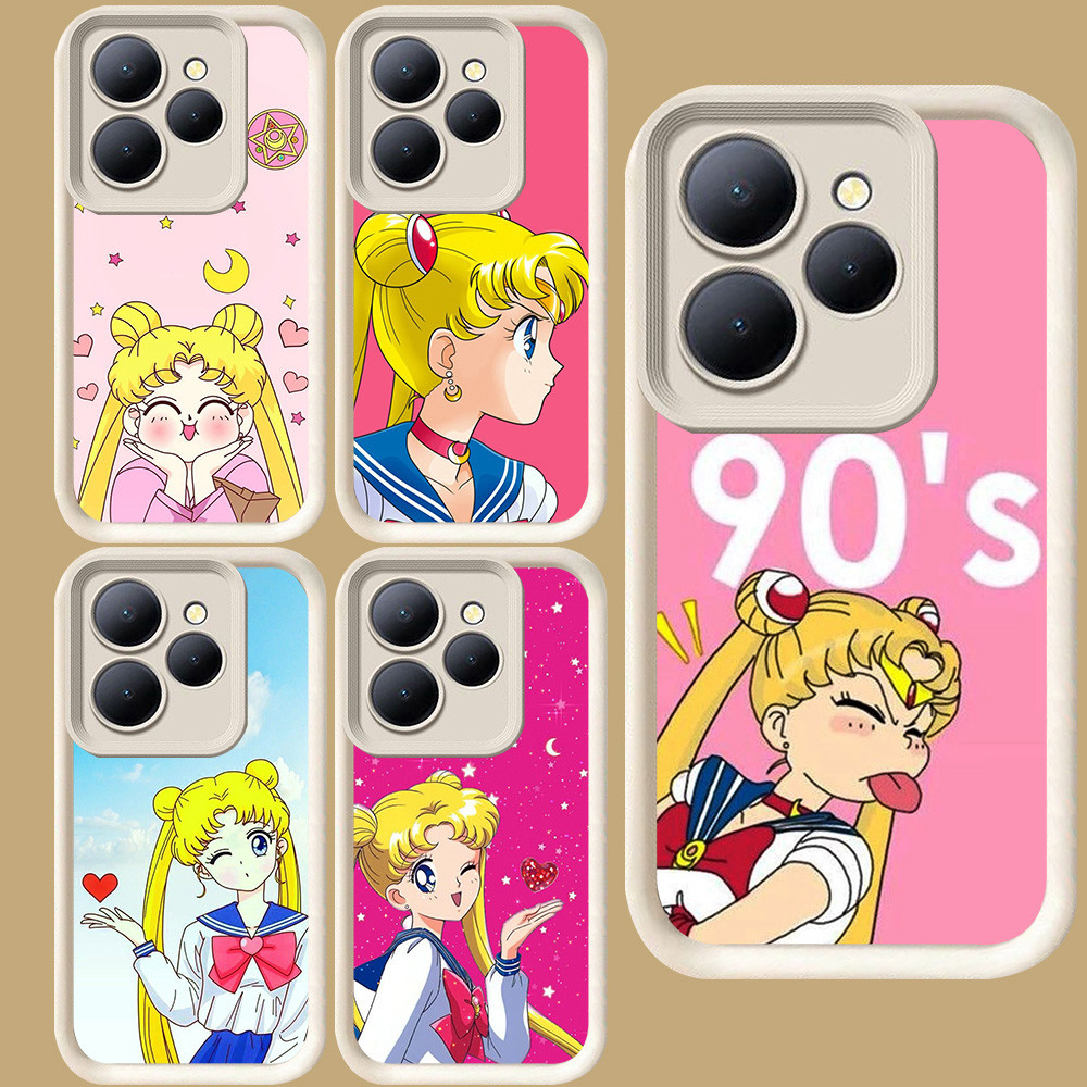 R8 23 Sailor Moon สําหรับ Tecno POP 8 Spark GO Pova 5 20 4 GO1 6 7 GO1S 9 Pro 2024 2023 GO2 2025 Cam