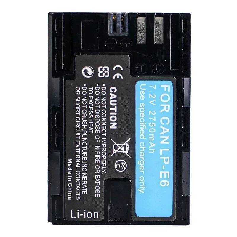 ▥ Lp-E6 Lp-E6nh 2650Mah แบตเตอรี่ LED Dual Charger สําหรับ Canon EOS 5Dsr R Series II 5D Mark I
