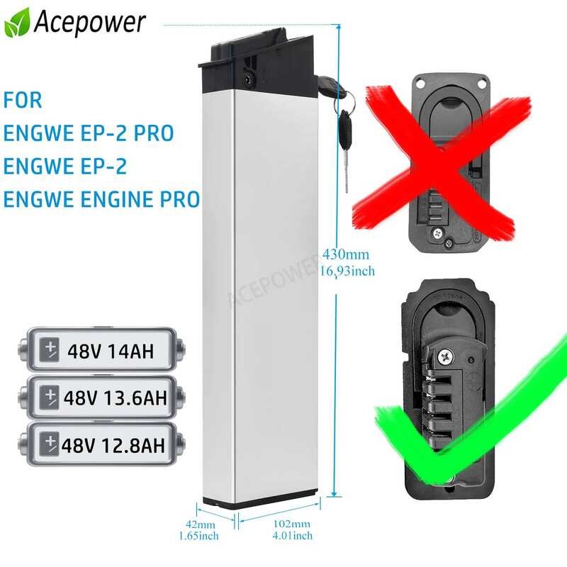 แบตเตอรี่จักรยานไฟฟ้า EP-2 ENGWE Pro/ ENGINE Pro 48V12Ah 12.8Ah 14AH แบตเตอรี่ลิเธียมที่เหมาะสำหรับ 