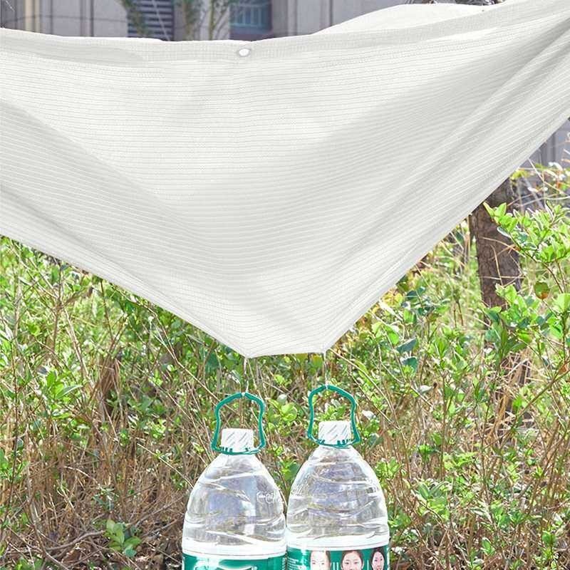 White Net Home Courtyard Sails HDPE Anti-Uv Sun Shades Plants Protection Cover Shade Sailing Awning
