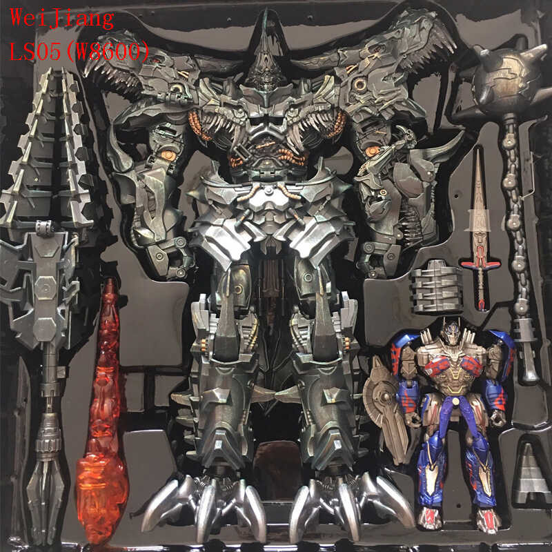 ➧ เปลี่ยนรูปของเล่น Grimlock Weijiang W8600 BMB Ls05 Action Figure Ss07 Mp08