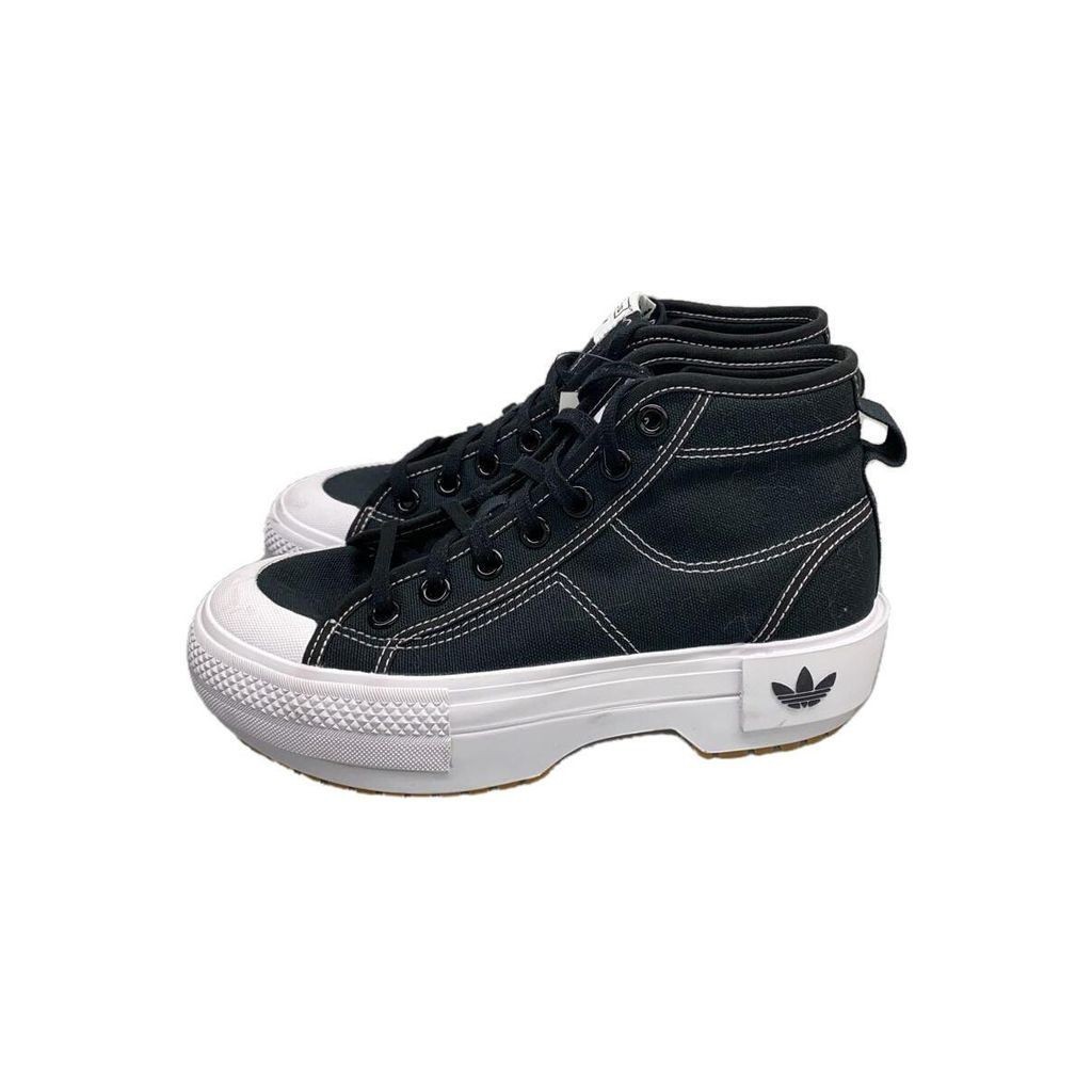 รองเท้าผ้าใบ Adidas Nizza High Cut สีดําโดยตรงจากญี่ปุ่นมือสอง
