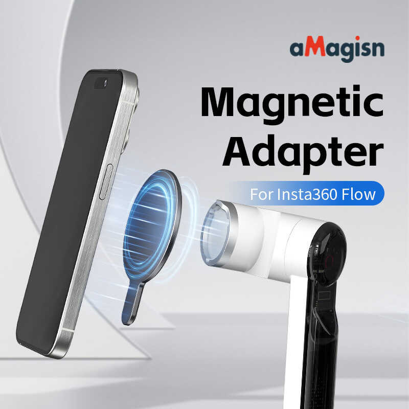 20240405 Amagiss Insta360 Flow Gimbal ตัวยึดแม่เหล็ก Magsafe กล้องเพื่อกา