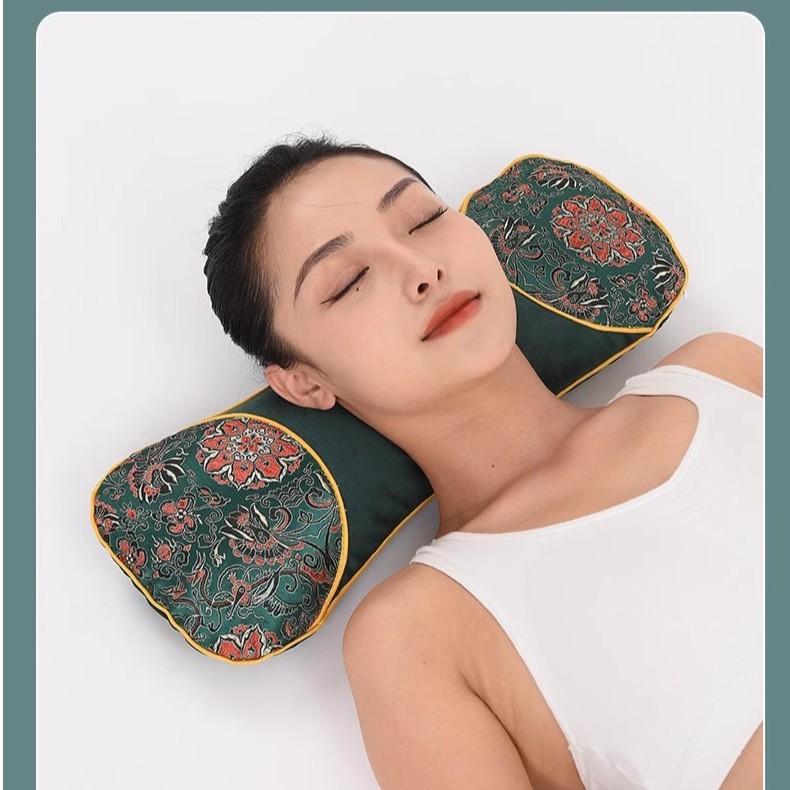 3MLE ไม้วอร์มวูดอุ่นหมอนกระดูกสันหลังส่วนคอบำบัดความร้อนประคบร้อนไฟฟ้าหมอนกระดูกอุ่นมัลติฟังก์ชั่นห