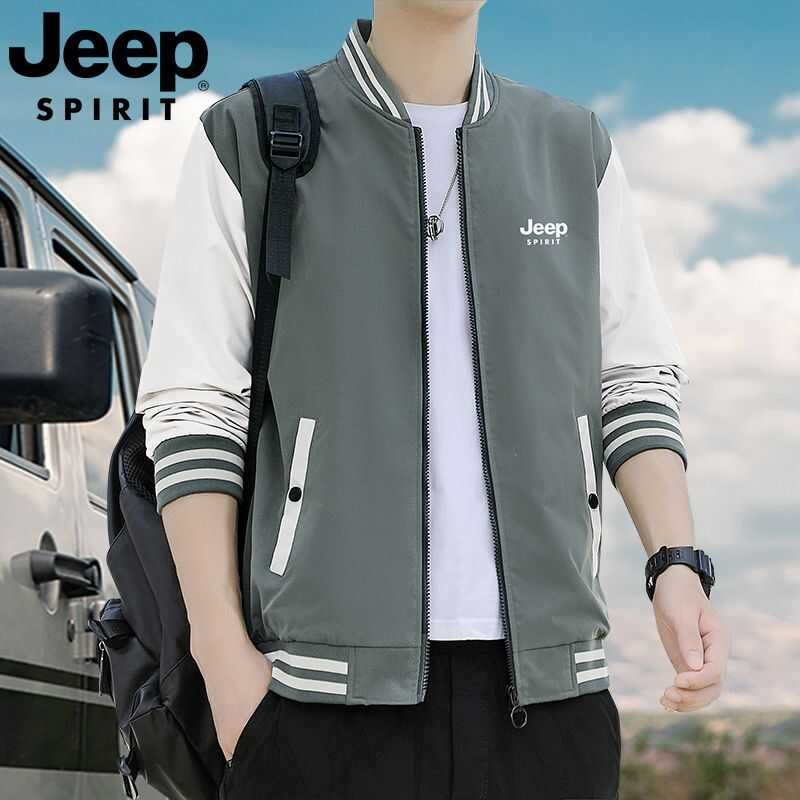 ❤ JEP SPIRIT เสื้อแจ็คเก็ตระดับไฮเอนด์ของผู้ชาย,Jaket Baseba