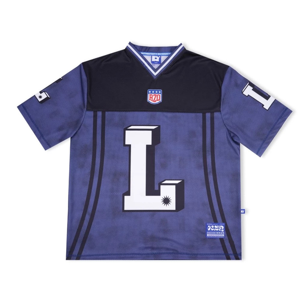 Rzq/series Alphabet L/Streetwear/Jersey/Oversize/Boxy Fit/Retro/Vintage/Music/Rugby/y2k/Bloke Core/K