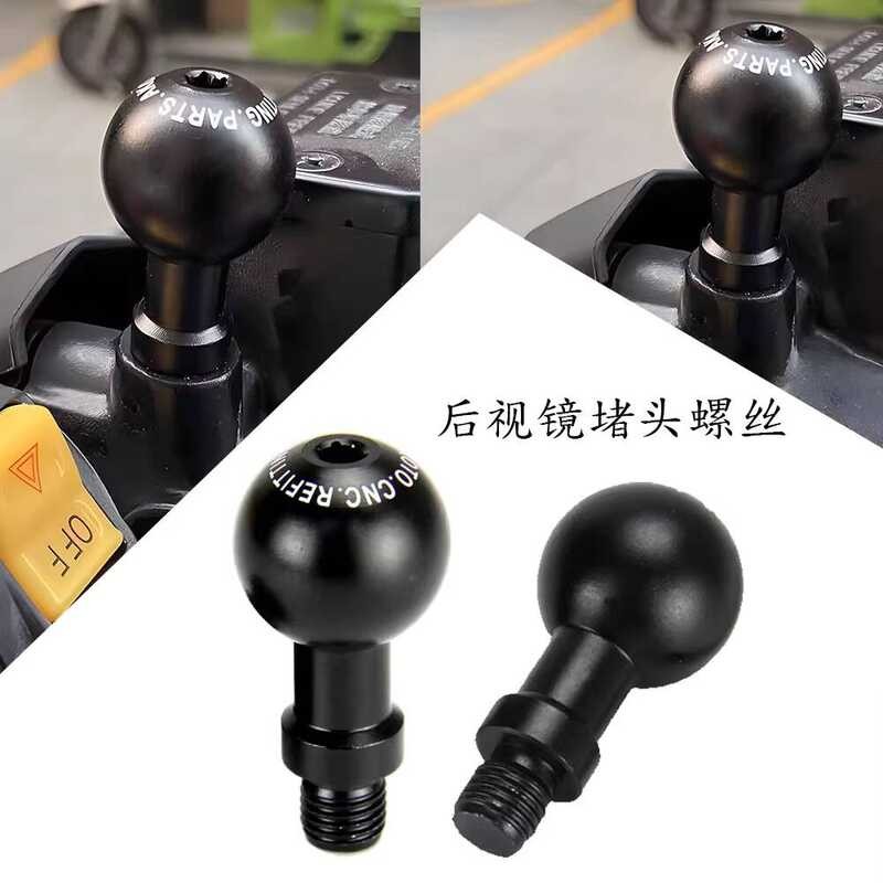 เหมาะสําหรับ Flying Eagle NCX110 ดัดแปลงอุปกรณ์เสริมกระจกมองหลังรูที่นั่งสกรูตกแต่งกระจกมองหลังปลั๊ก