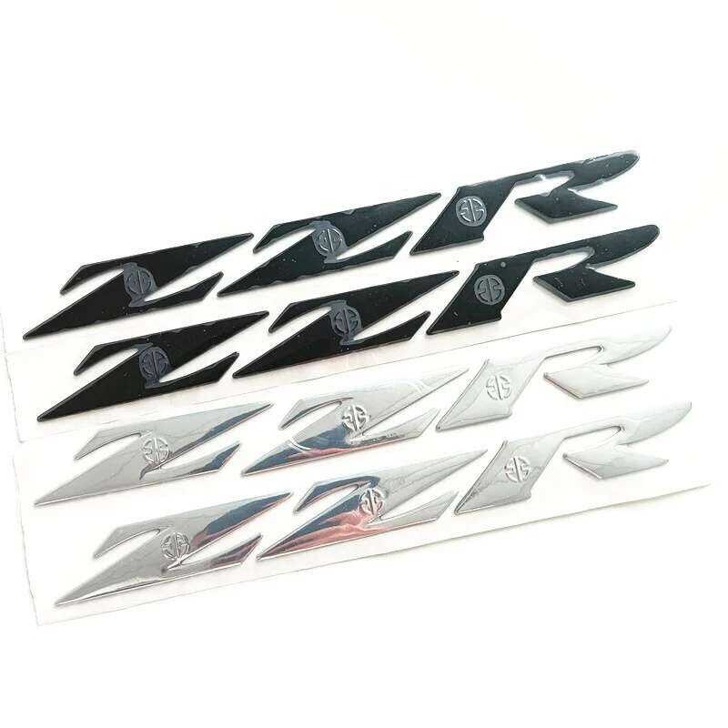 อุปกรณ์เสริมสำหรับมอเตอร์ไซค์ 3D สติ๊กเกอร์ตราสัญลักษณ์สำหรับ KAWASAKI ZZR ZZR250 ZZR400 ZZR600 ZZR1