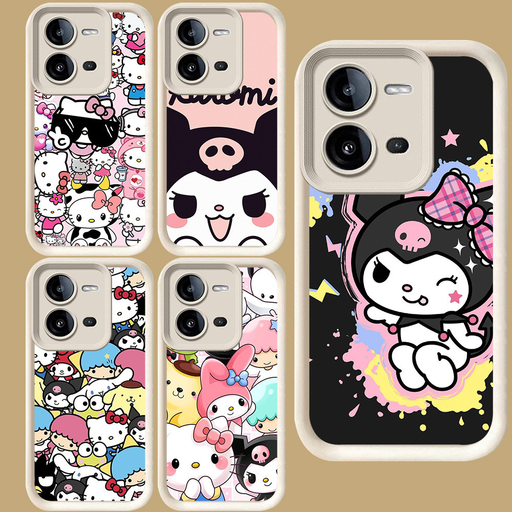 R43 Kurom-i สําหรับ VIVO V25E Y51S V23 Y51 V23E Y33 Y75 Y53s V25 V50 Lite Y31 Y51A Y200 5G สีขาว