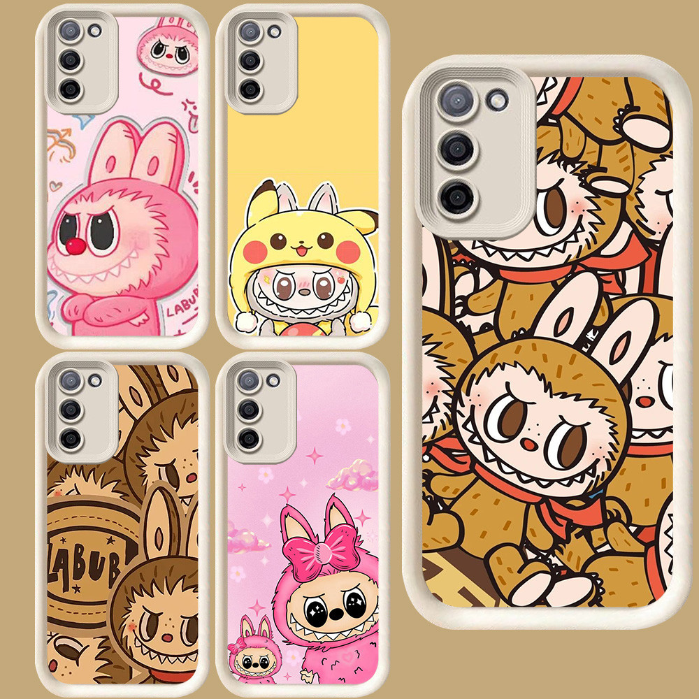 R41 Labubu สําหรับ Samsung A03S F02S M02S A71 A02 A51 A31 J4 A03 Core A02S M02 J6 Plus สีขาว