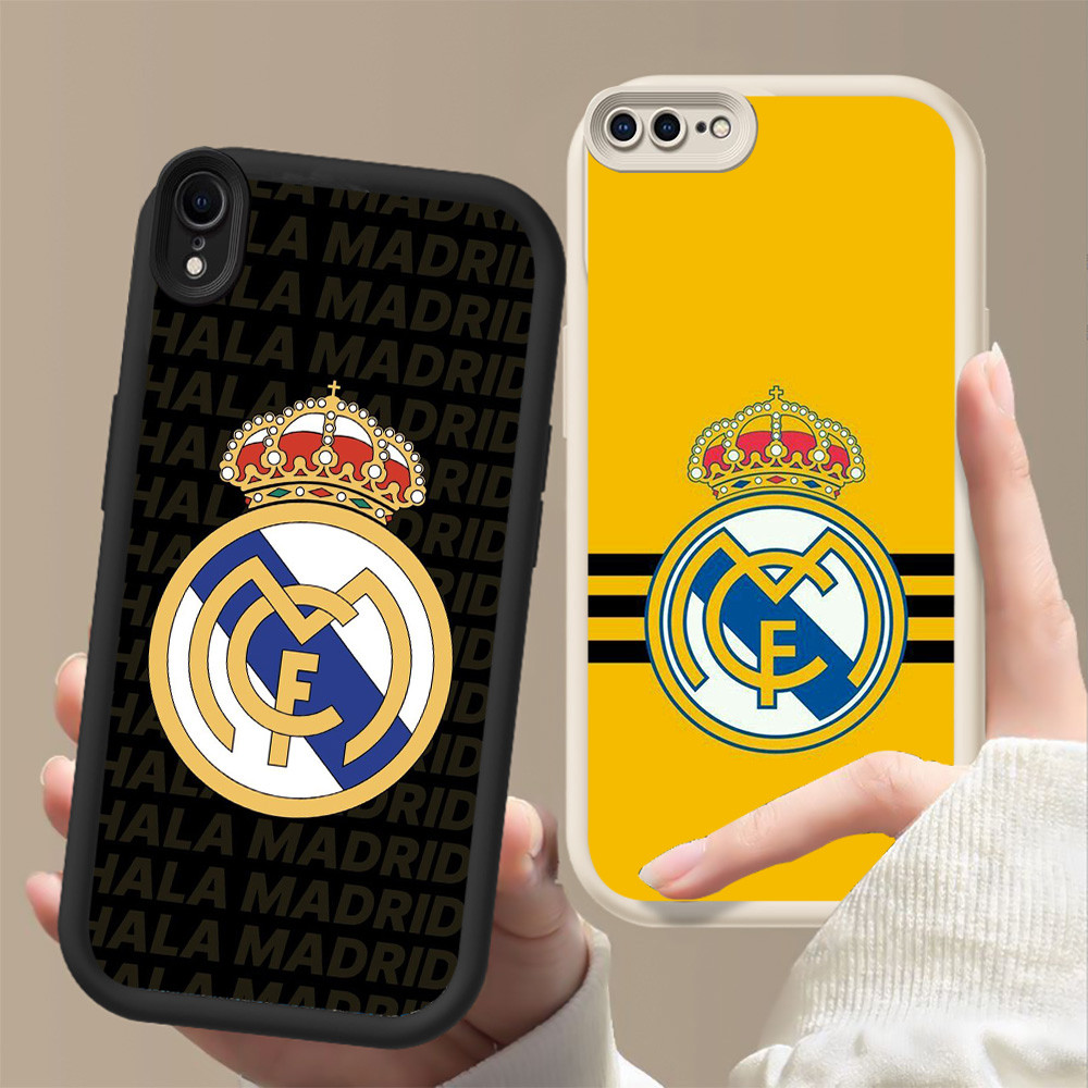 ปลอกกันกระแทกสําหรับ iPhone XR X XS 6 7 8 Max Plus FF-28 real madrid