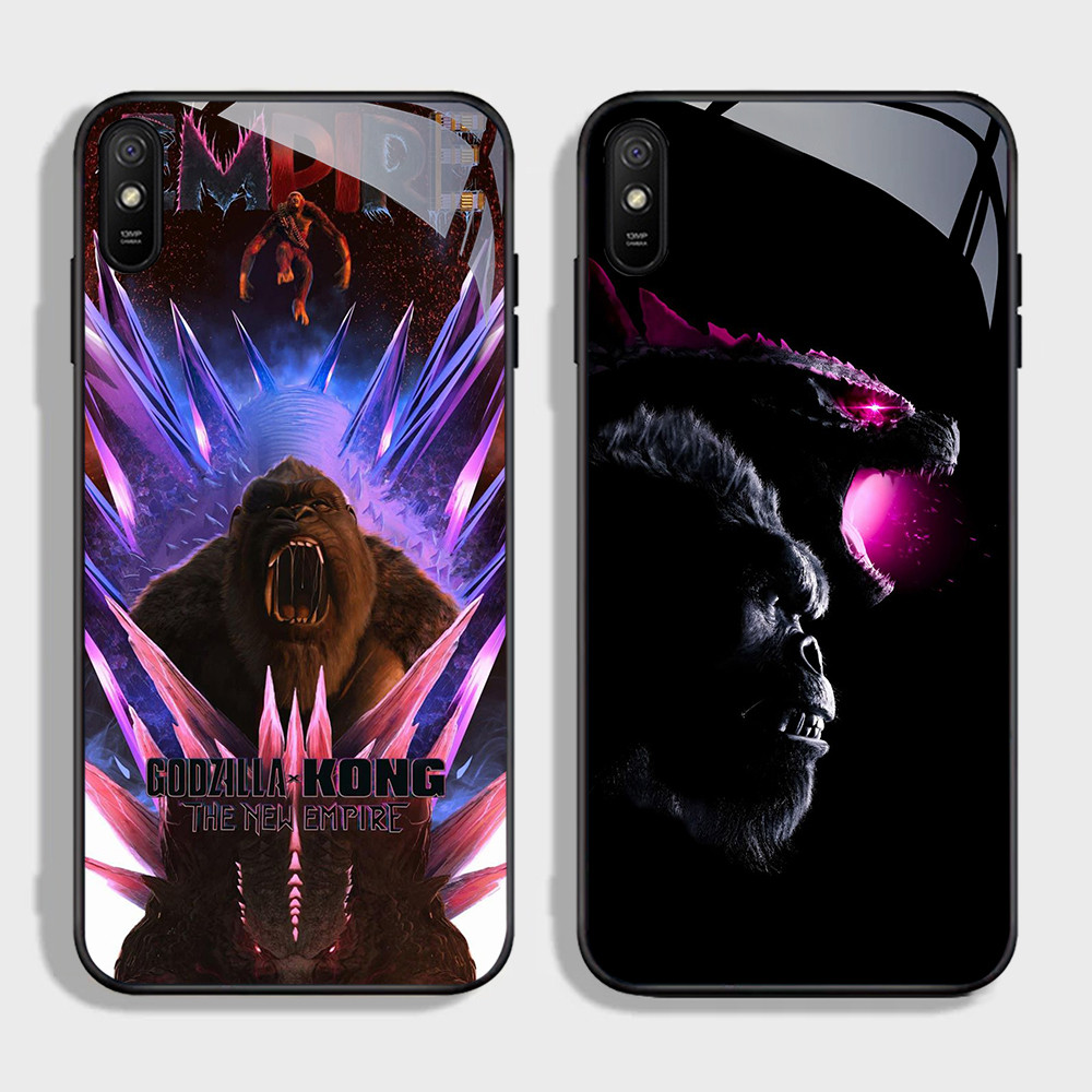 NA-36 Godzilla vs Kong2 HD Softcase Glossy Glass สําหรับ Xiaomi Redmi 9A 9i 7 หมายเหตุ 7 Pro