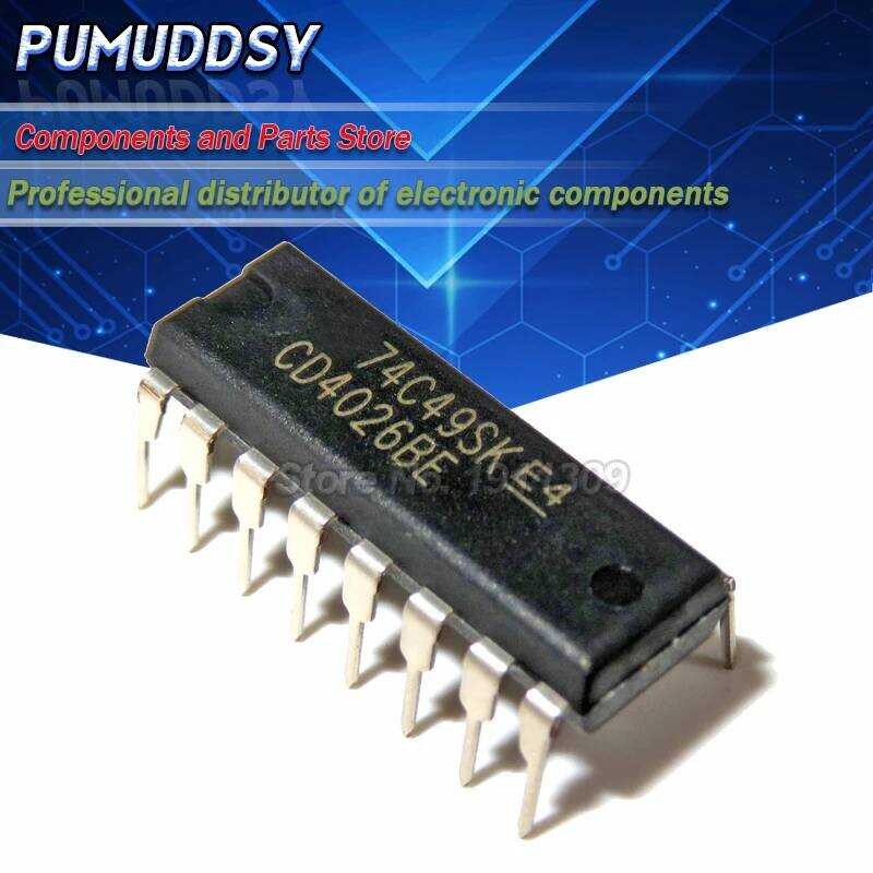 CD4026BE 10ชิ้น CD4026 DIP-16 CD4020BE CD4021BE CD4023BE CD4024BE CD4027BE CD4028BE CD4020 CD4021 CD
