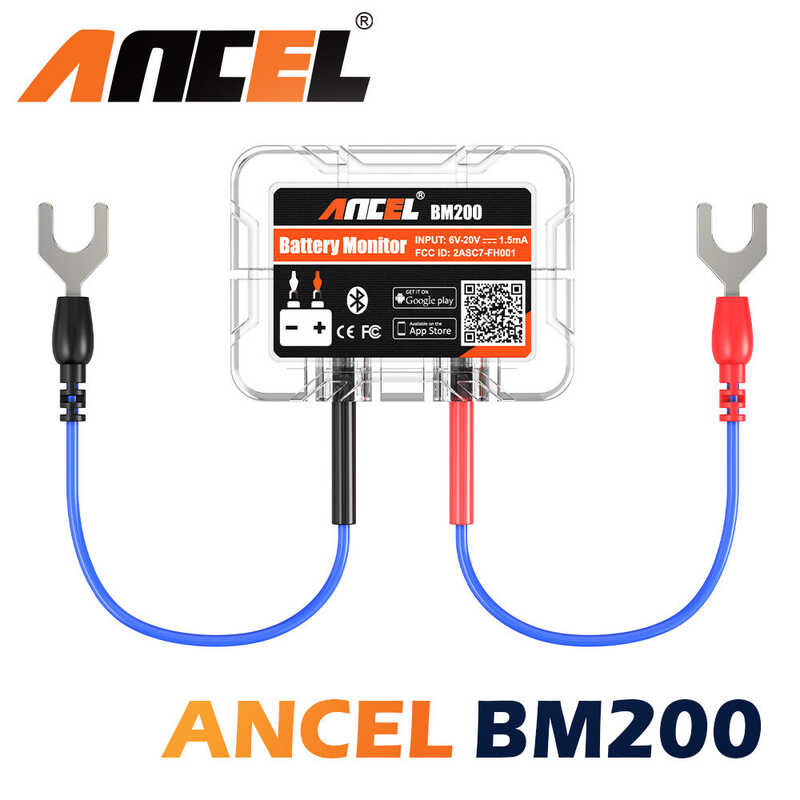 ❤ Ancel Bm200 Wireless Bluetooth 4.2 12V Battery แบตเตอรี่รถยนต์ Health Monitor เครื่องทดสอบแบต