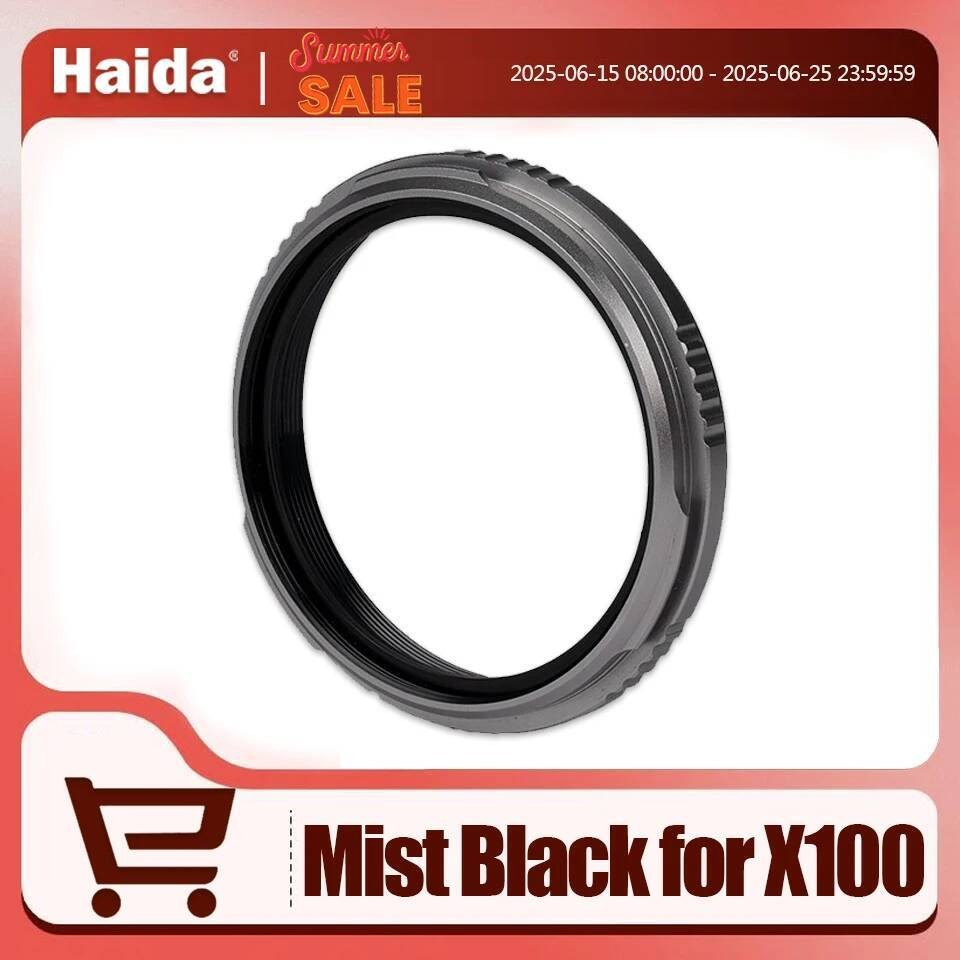 Haida NanoPro X100 Mist Black 1/4 Filter สําหรับกล้อง FUJIFILM X100/X100VI Series สีดําหรือเงิน 49 ม