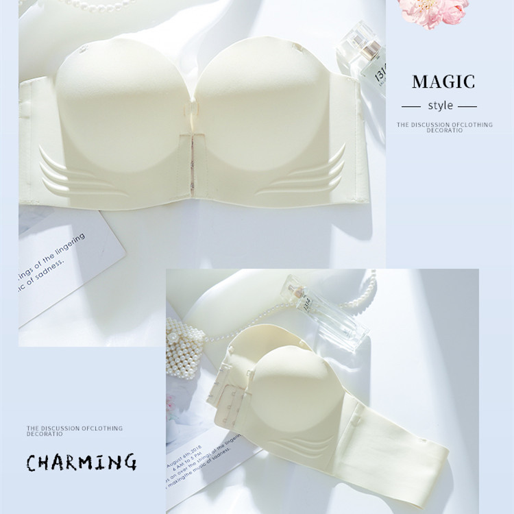 ฟองน้ําหนาผู้หญิงปิดด้านหน้าชุดชั้นในหน้าอกเล็ก ดัน ขึ้น สาวเยาวชนชุดชั้นในนุ่มไร้สายที่ไม่มีสายหนังหญิง ข ราเล็ต - รูปที่ 6