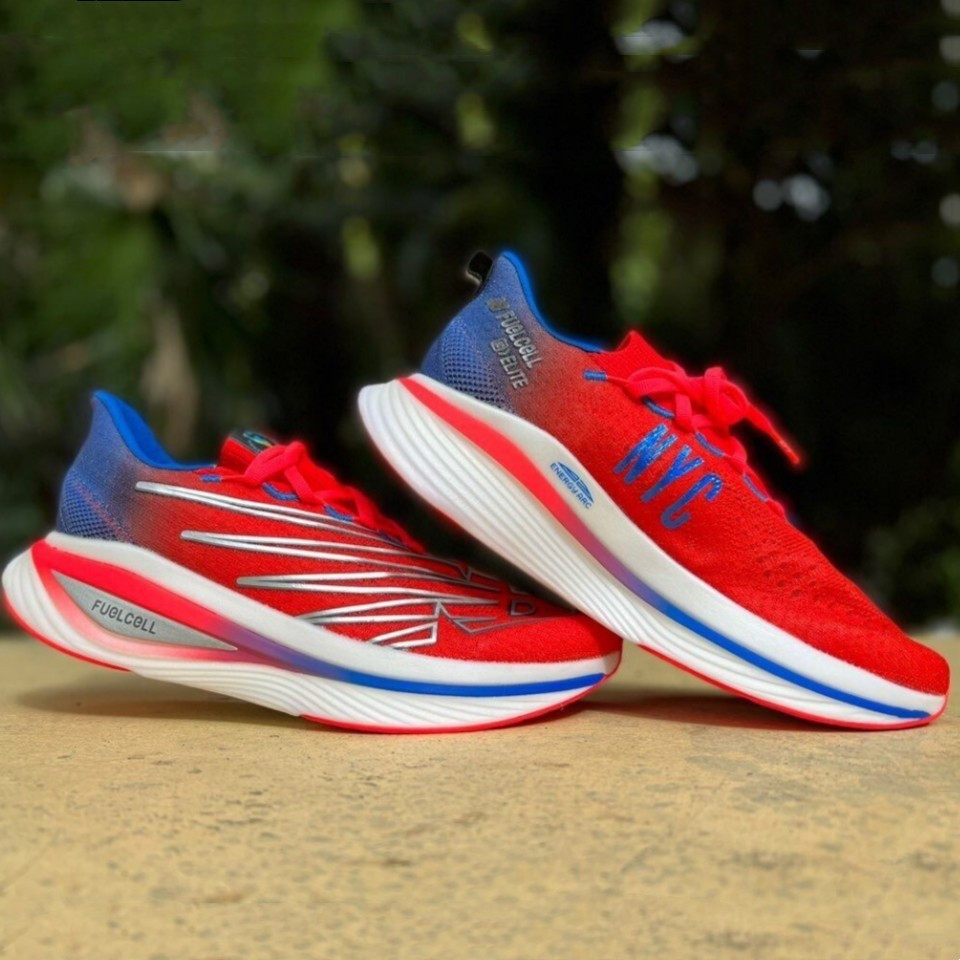 Nb New Balance FuelCell SC Elite V3 Racing แผ ่ นคาร ์ บอนผู ้ หญิงเทนนิส Breathable Anti-slip Jogg