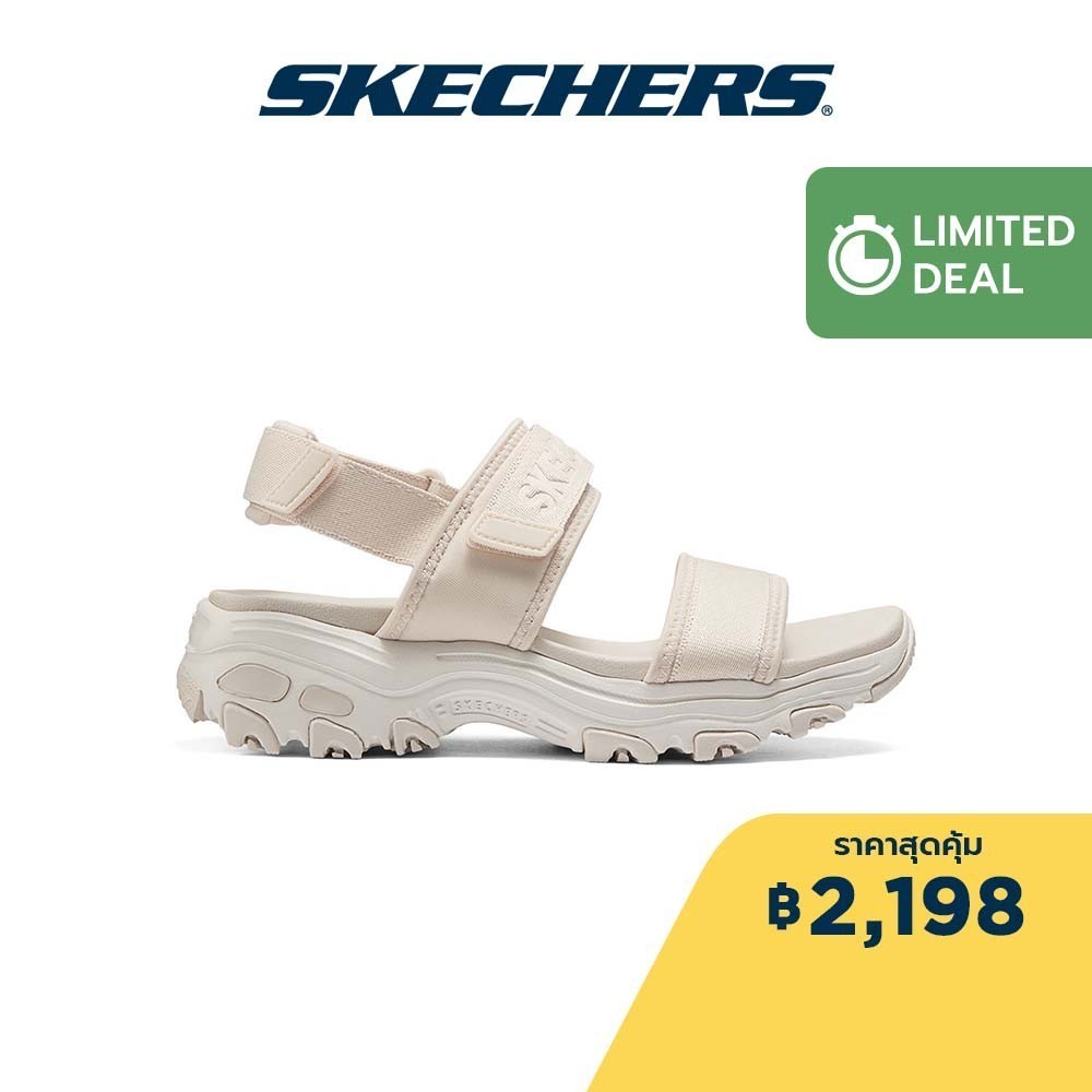 Skechers สเก็ตเชอร์ส รองเท้าแตะ ผู้หญิง Cali D'Lites Sandals - 119853-NAT