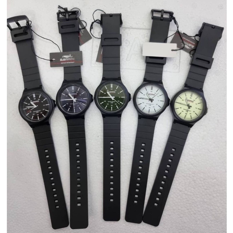 US-202 นาฬิกาข้อมือ US SUBMARINE กันน้ำ 100%ไม่มีวันที่ นาฬิกาข้อมือผู้ชายผู้หญิง ราคาถูก