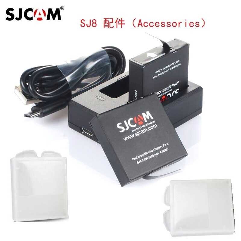 100% 0 Original SJCAM Se 1200mAh Battery Charger Dual Charger/Case for SJ8 Pro/SJ8 Plus/SJ8 Air A