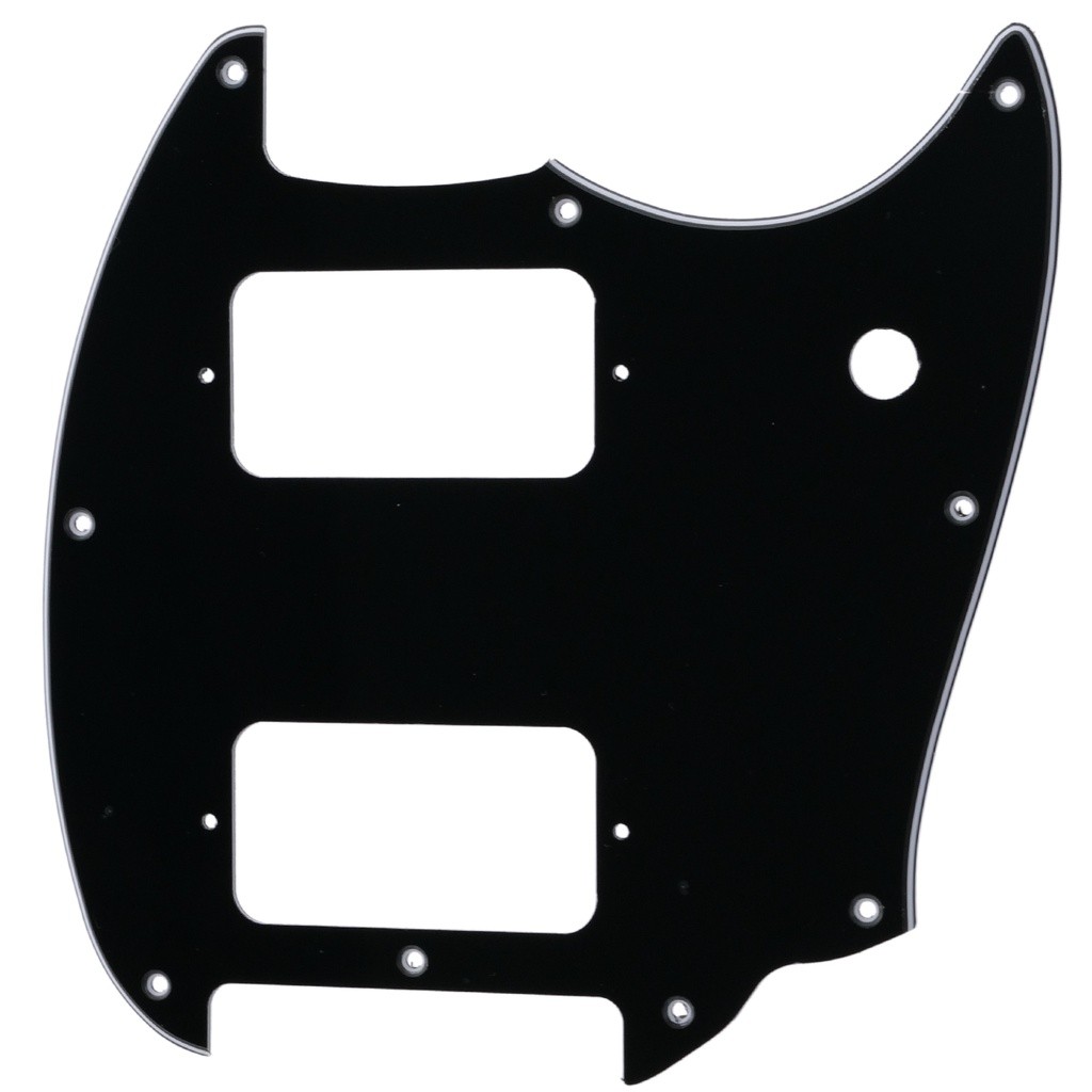 Musiclily Pro 9 หลุมรอบมุม HH กีตาร์ Pickguard สําหรับ Squier Mustang Bullet สไตล์กีตาร์ไฟฟ้า
