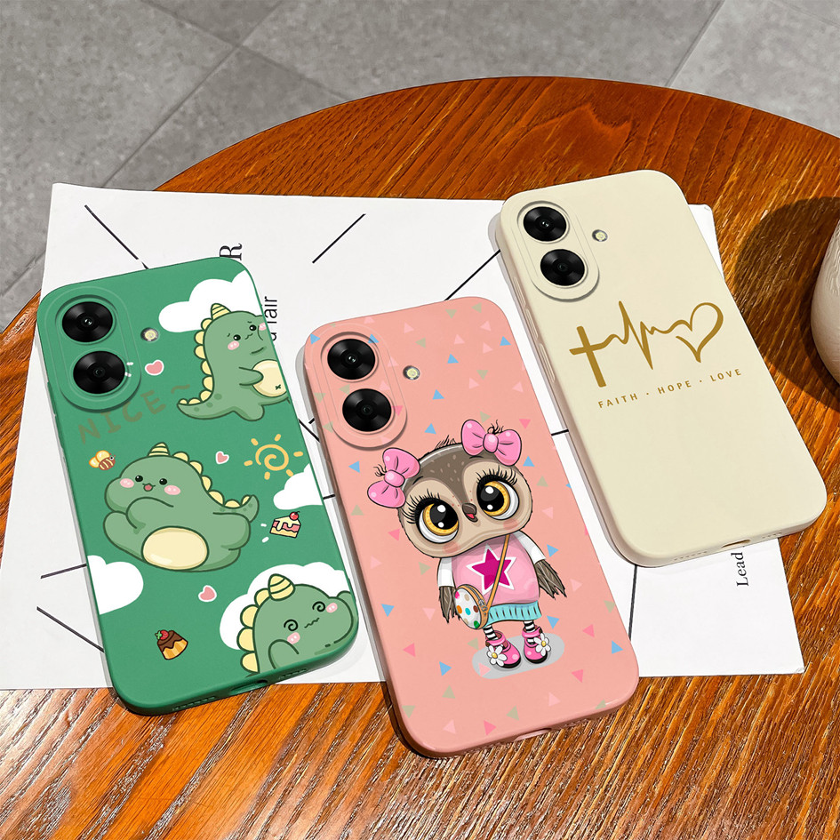 ปลอกสําหรับRealme Note 60 Narzo N61เคสโทรศัพท์ยอดนิยมน่ารักไดโนเสาร์ซิลิโคนอ่อนนุ่มป้องกันปกหลังสําหรับRealmeNote60 NarzoN 61 4G Shell Capa