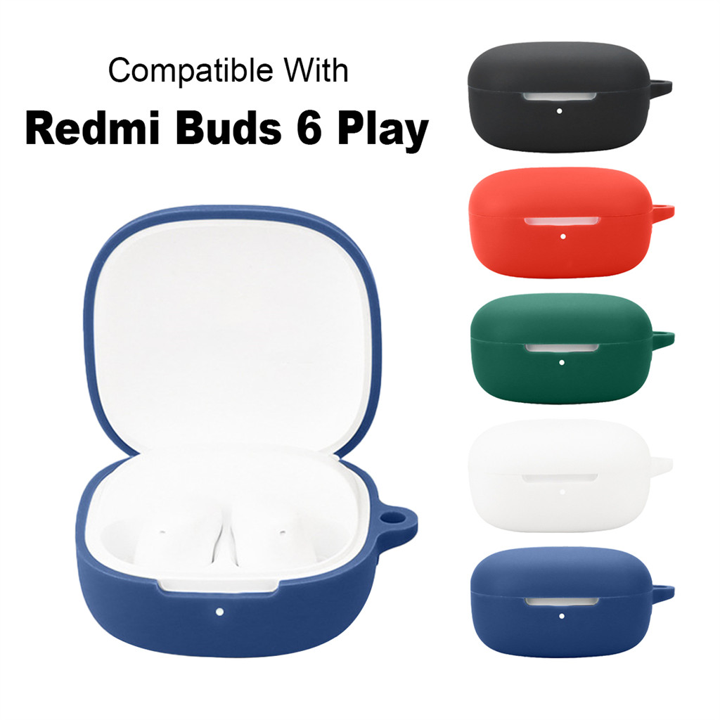 For Redmi Buds 6 Play Washable Anti Dust Housing Sleeve Non-slip Earphones Protective Case