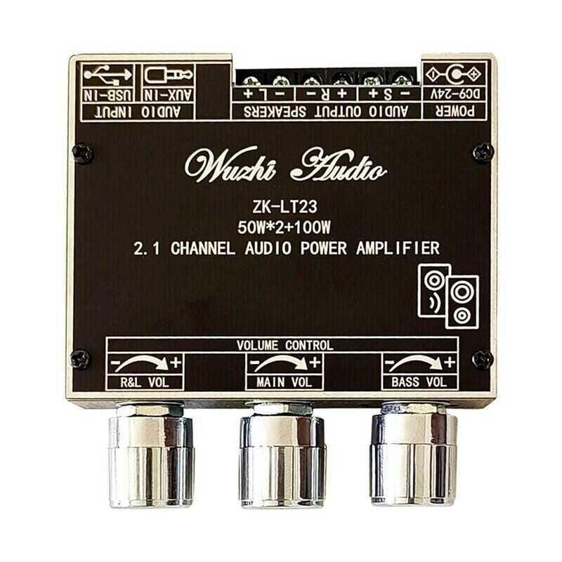 ❤ [ในสต็อก] Zk-Lt22 Zk-Lt23 50Wx2 + 100W บลูทู ธ 5.1 โมดูลแอมพลิฟาย