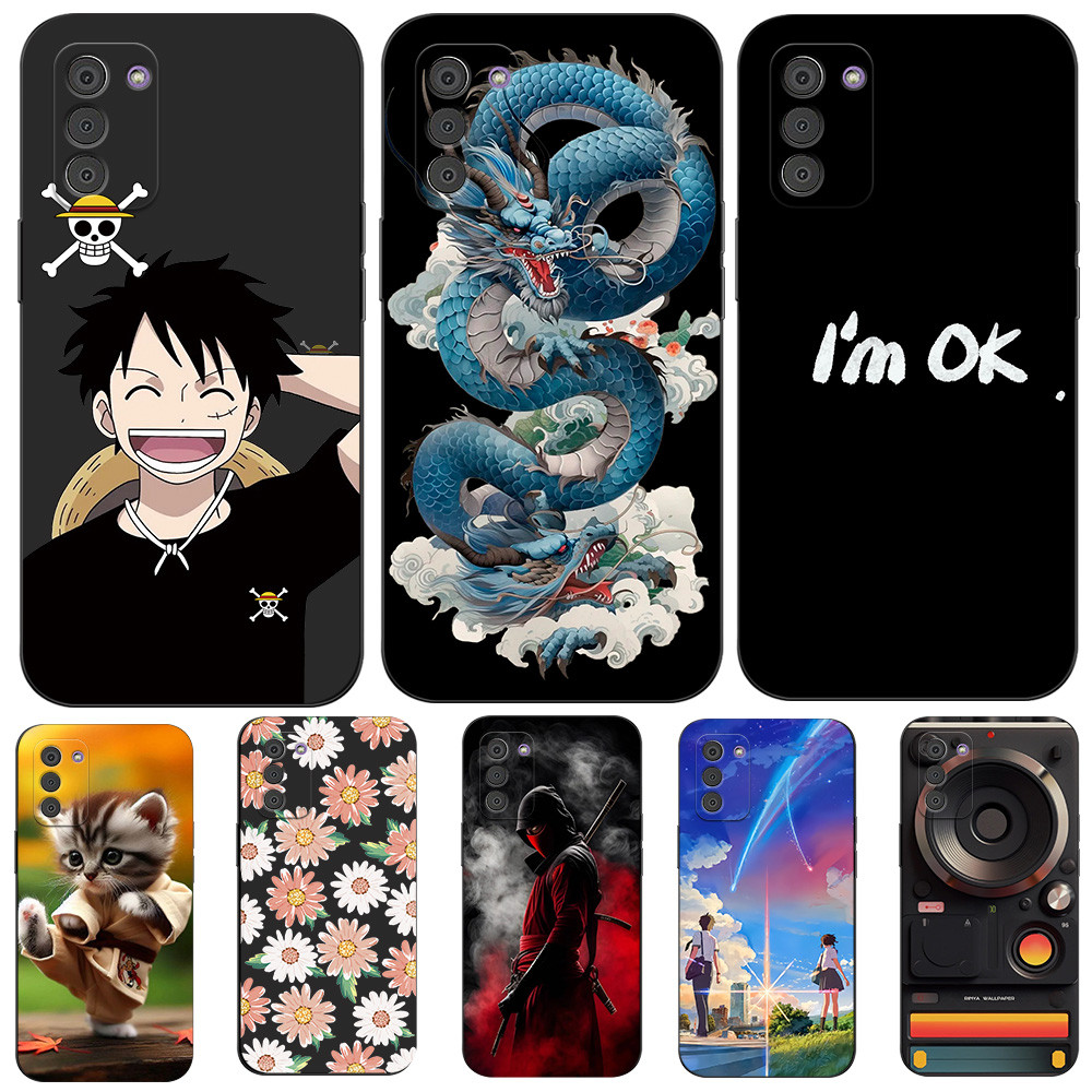 สําหรับ NOKIA G42 G310 5G เคสโทรศัพท์ฝาหลังซิลิคอนสีดํา Tpu Oriental Dragon
