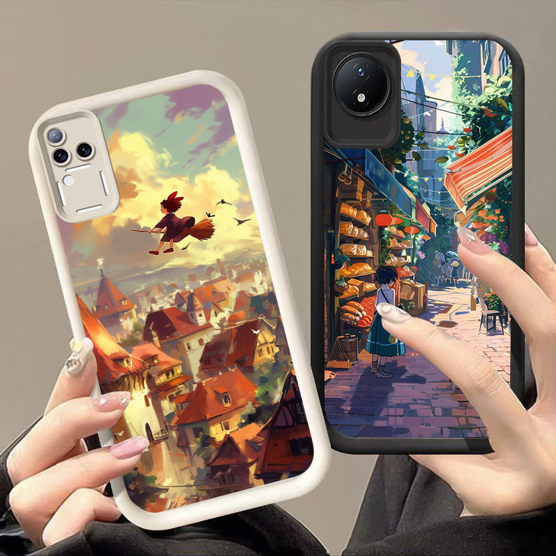 YZ-132 My Neighbor Totoro Kiki ปลอกกันกระแทกสําหรับ VIVO V30 V50 T4 Y29 Y02 Y02a Y02t V30E Pro 5G