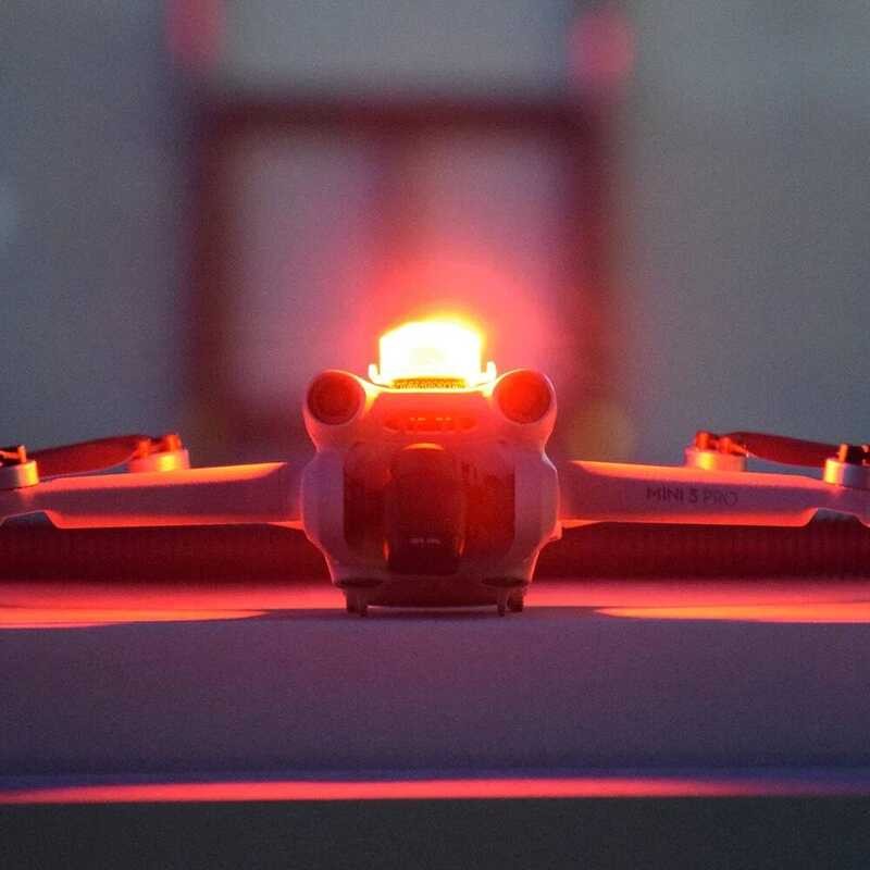 ▥ Drone Strobe Quick Flash Dron ไฮไลท์ไฟเตือน Night Flight ไฟ LED สําหรับ DJI Mini Pro /Air 3 อ