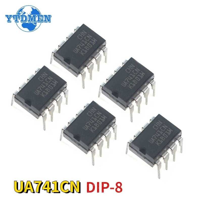 ชิ้น 10 UA741CN LM741 แอมพลิฟายเออร์ปฏิบัติการ UA741 วงจรรวม DIP-8