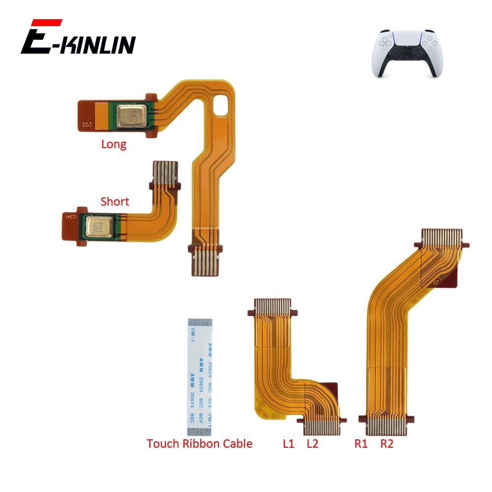 Handle Flex Cable Touch Ribbon Microphone Ribbon Cable ซ่อมไมโครโฟนด้านในสําหรับ Sony Playstation 5 PS5