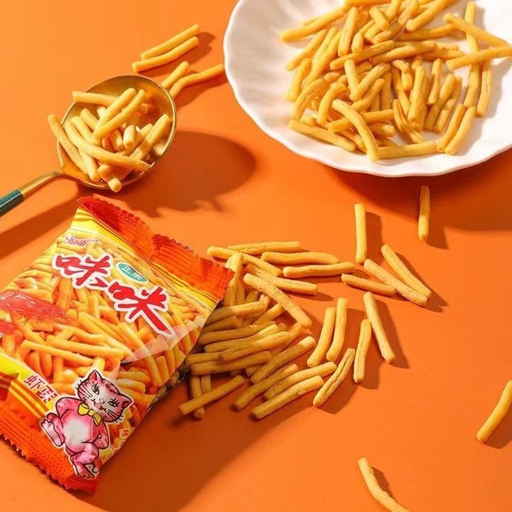 【 Mimi กุ้งแถบ Big Mac Bag 630g 】หอพักคลาสสิกคลาสสิกทั้งกล่องของขนมซุปเปอร์