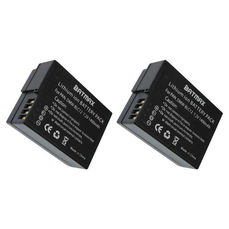 ▥ 2 (แพ็ค) Dmw-Blc12,Blc12e,Blc12pp,Blc12แบตเตอรี่ + Charger สำหรับ  Lumix