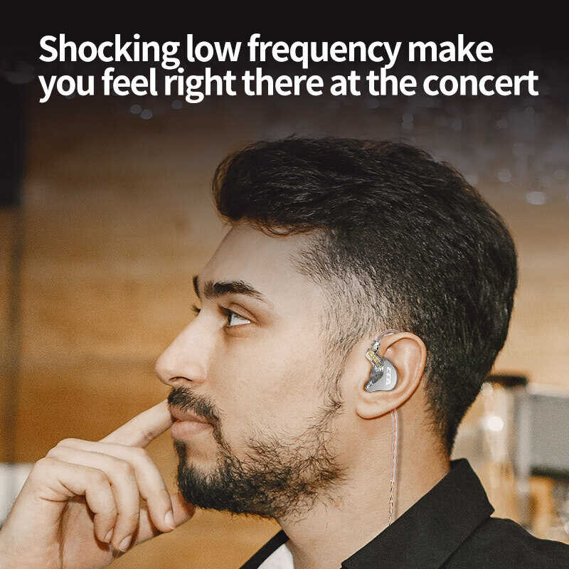 CCA กะทัดรัดแขวนหูฟังแบบมีสายชุดหูฟัง Hifi หูฟังมอนิเต