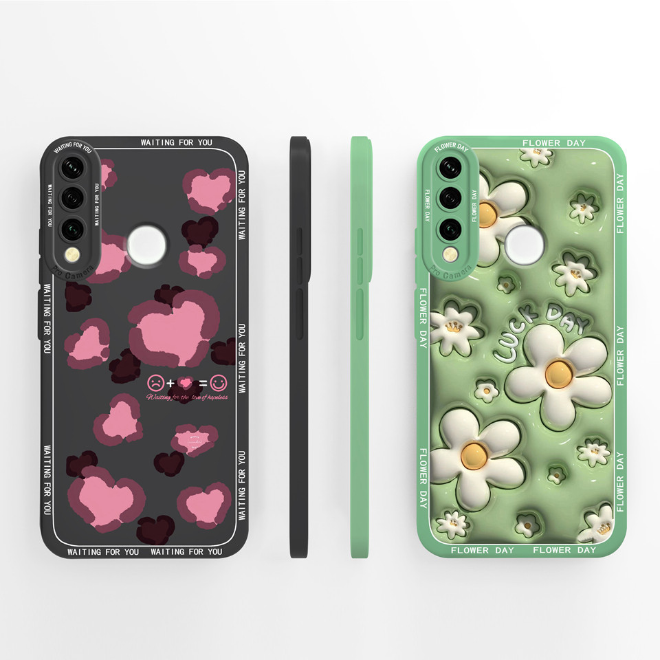 สําหรับ Huawei Y6P Y6 Pro Y6 Y6 Prime Y6S ผีเสื้อ Mountain Liquid Drop-Resistant Antipuff กันกระแทกส