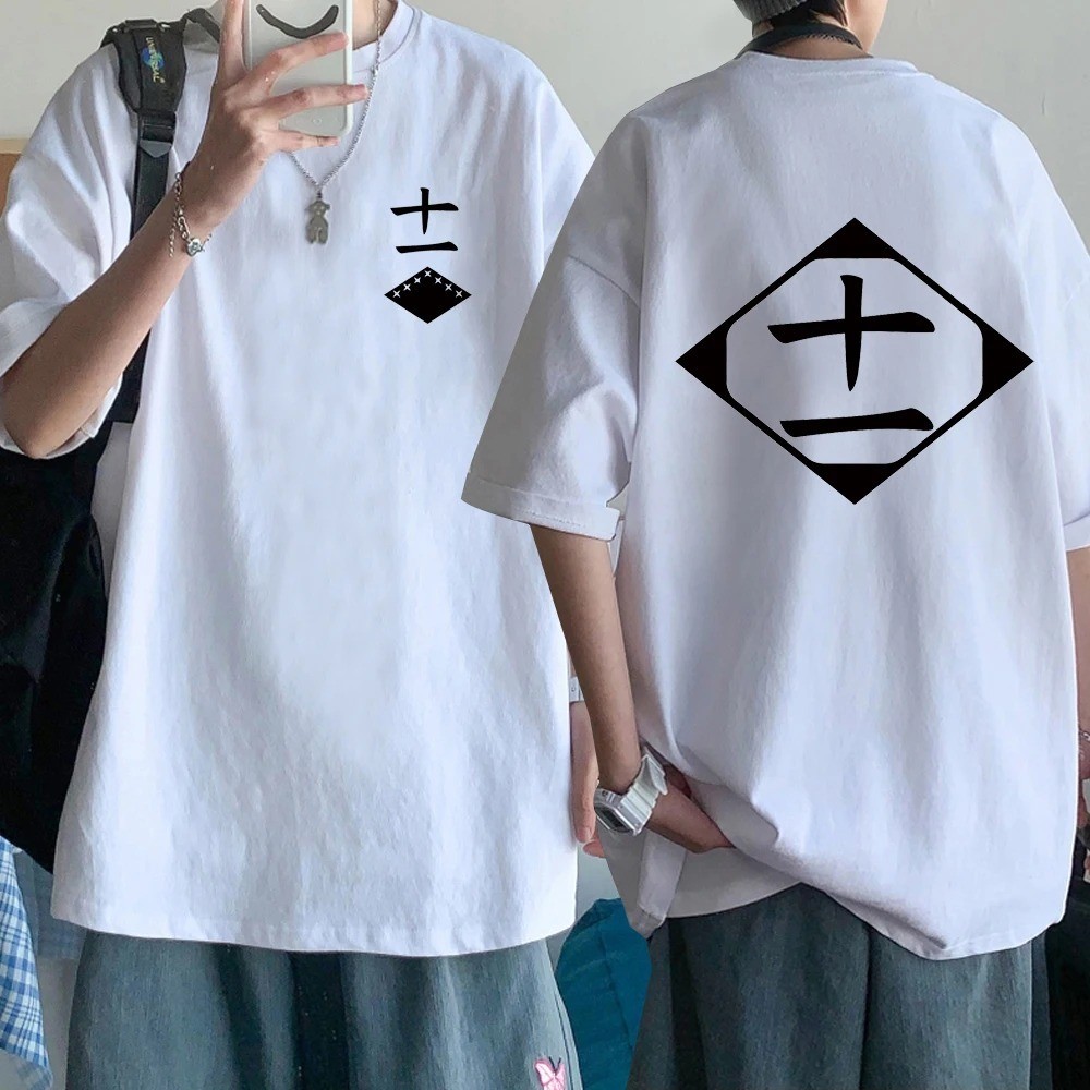 ขายร้อนอะนิเมะเสื้อยืด Bleach คอสเพลย์เสื้อ Zaraki Kenpachi ผู้ชายผู้หญิง O-คอสั้นแขนสั้น Tee แฟชั่น Tshirt สําหรับแฟนๆ