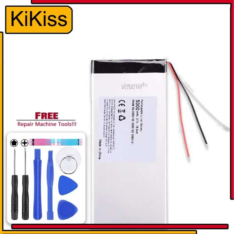 แบตเตอรี่ (3e) 4800mAh 8 นิ้ว Chuwi Hi8 สำหรับ Windows แท็บเล็ต 3263156 3565158 Bateira + เครื่องมือ