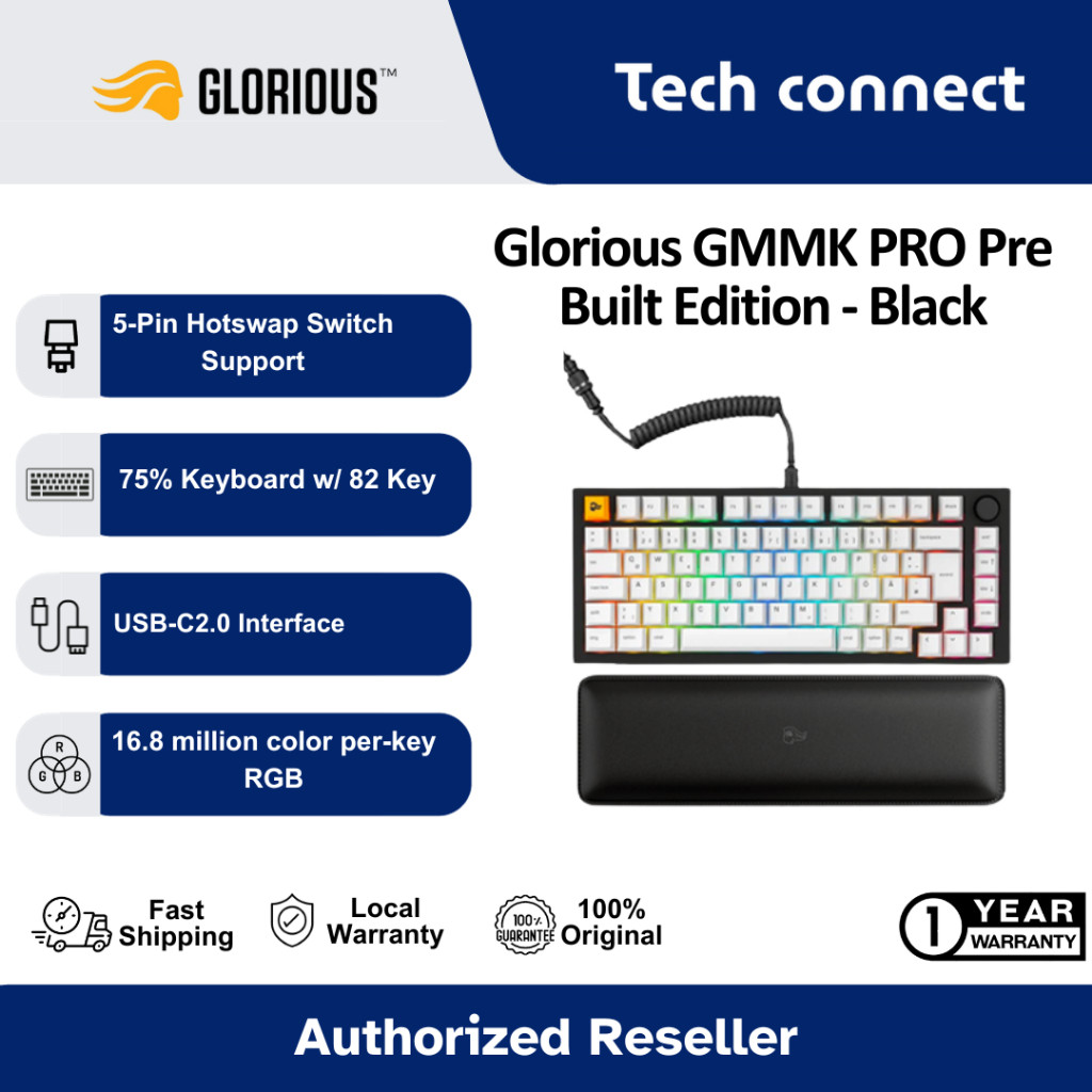 Glorious GMMK PRO Pre Built Edition - สีดํา
