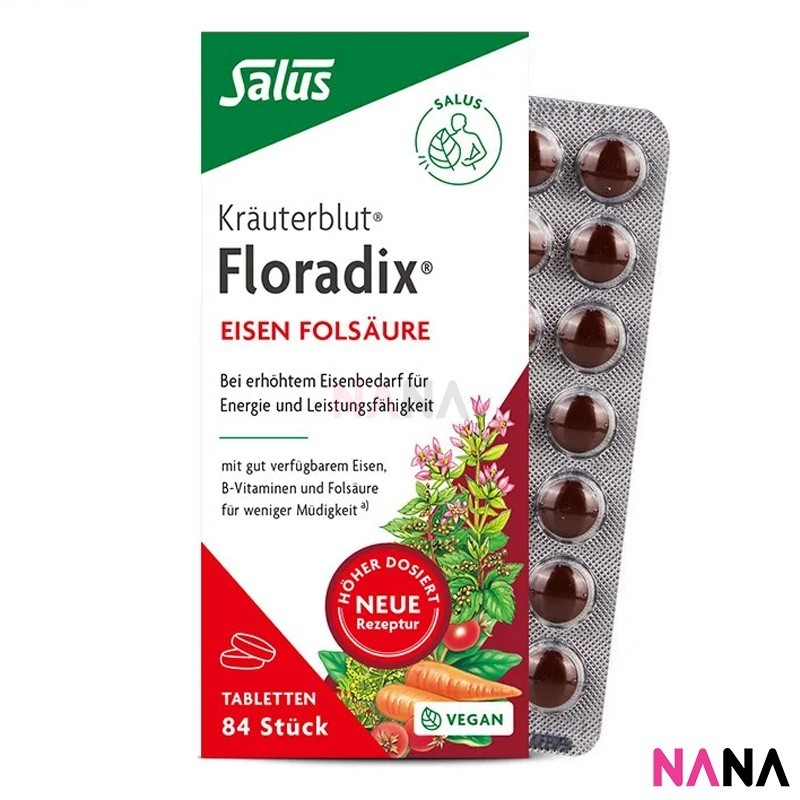 Salus Floradix Iron & Vitamin Tablets 84 เม็ด