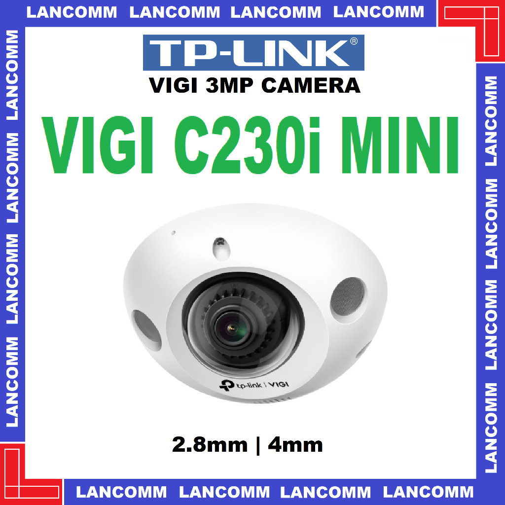 Tp-link VIGI C230i Mini 3MP IR Mini Dome Network Camera