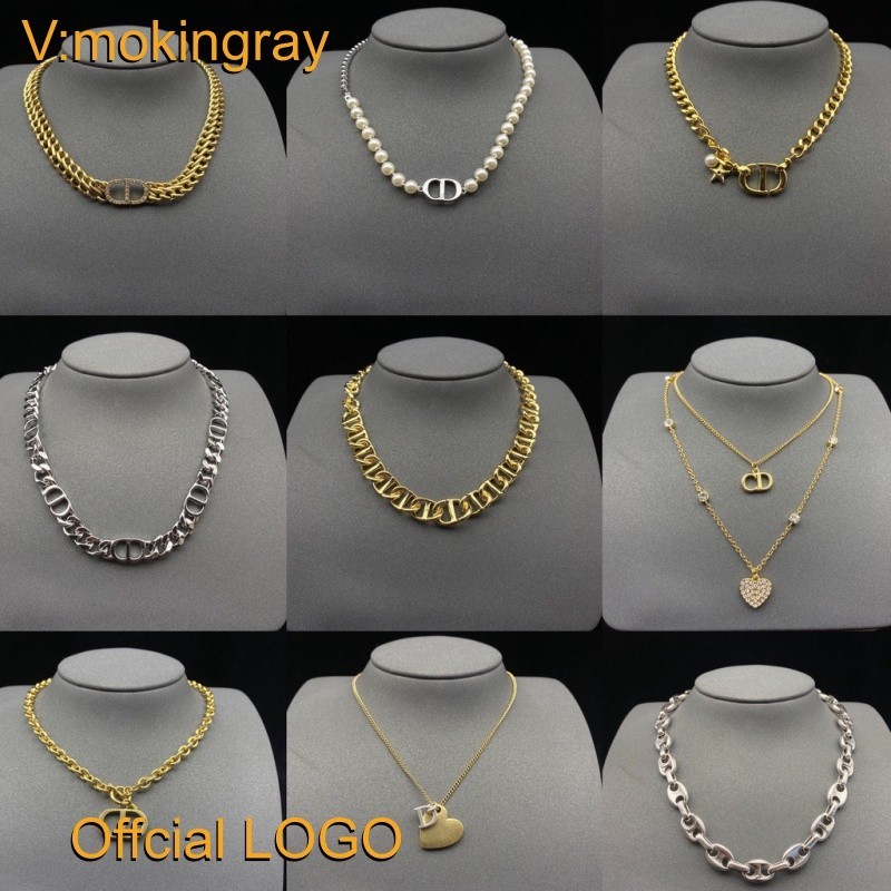 สร้อยคอคิวบาสร้อยคอตัวอักษร CD สร้อยคอคู่รุ่น No. sfh112901051152