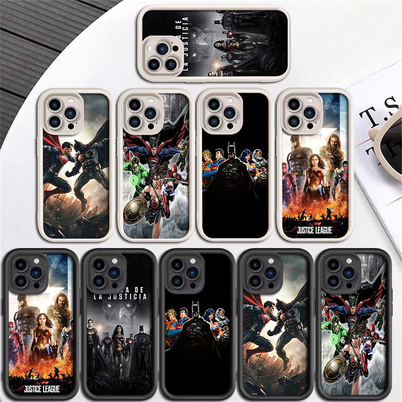 Et64 Justice league เคสโทรศัพท์กันกระแทกสําหรับ iPhone 11 Pro Max 7 8 Plus