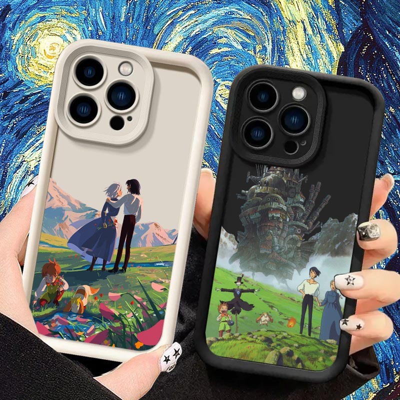 Howls Moving Castle Studio Ghibli อะนิเมะเคสโทรศัพท์สําหรับ Redmi หมายเหตุ 11 12 10 9 8 13 Pro Plus 