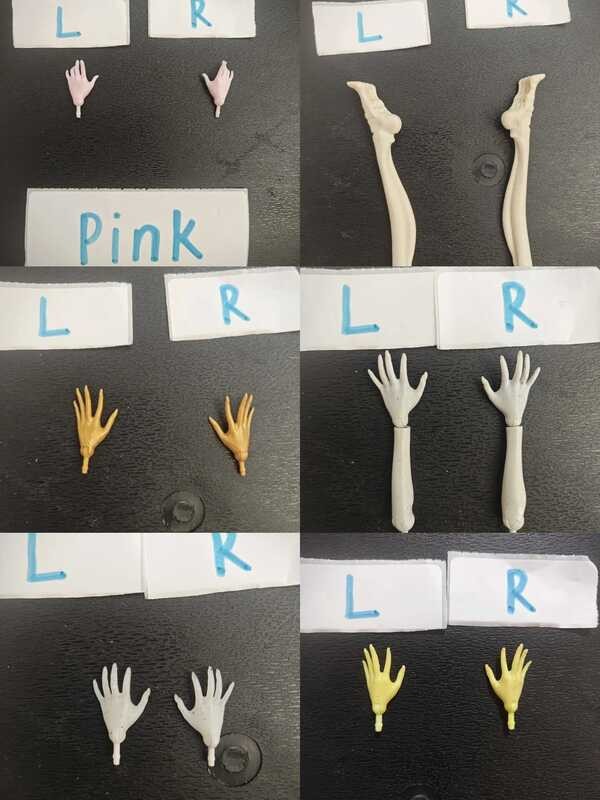 Monster ตุ๊กตา High School หายาก อุปกรณ์เสริมมือและเท้า ของเล่น DIY ของขวัญคริสต์มาสสำหรับเด็ก