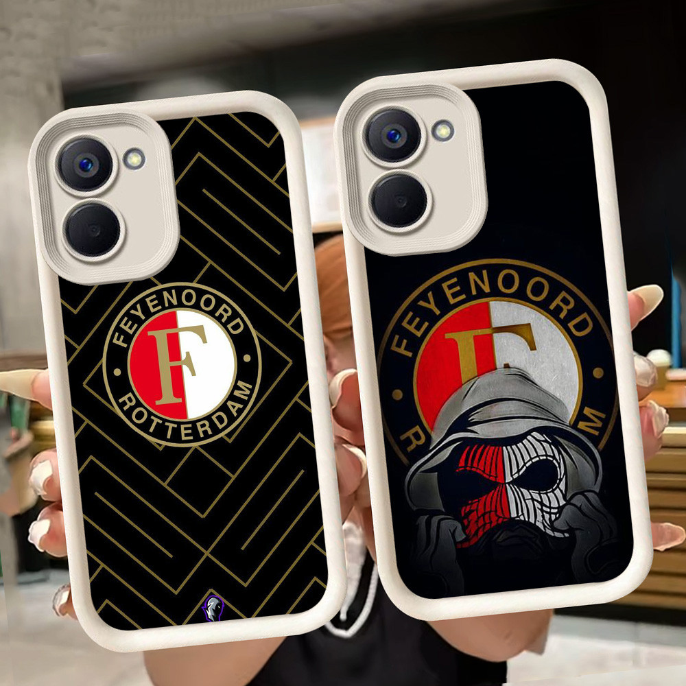 ปลอกอ่อนสําหรับ VIVO Y36 Y28 Y17S Y18 Y03t Y03 Y18i Y27 Y28s V60 5G Y27s สีขาว Q79 Feyenoord-FC