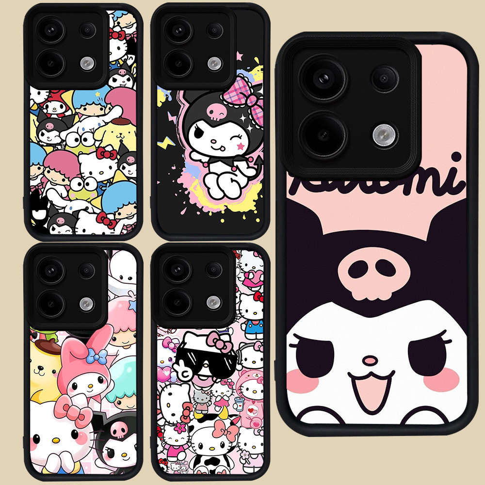 เคสสีดําสําหรับ Xiaomi Redmi POCO X6 13C Neo 13T หมายเหตุ 13 M6 Pro Plus 5G R43 Kurom-i